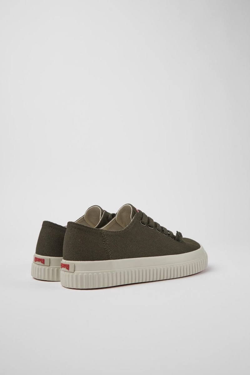 Zapatillas Camper Peu Roda Recycled Algodon Mujer Verde | GQYPL-8654