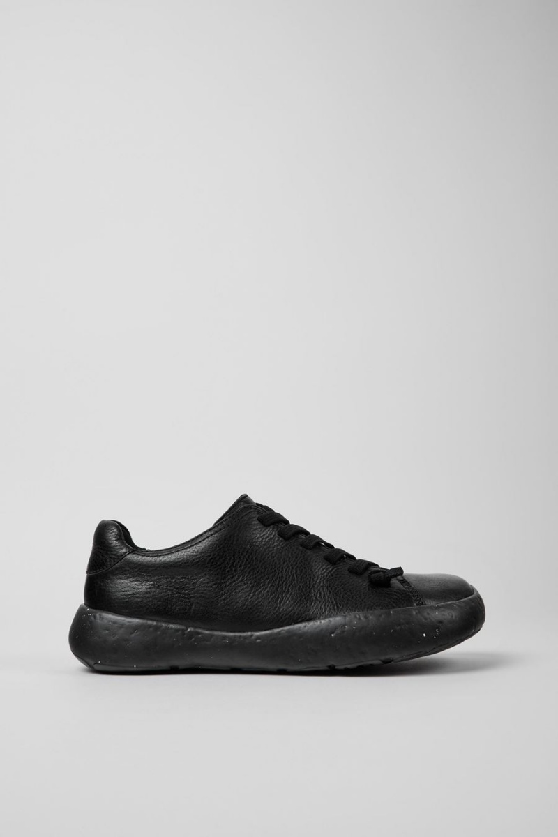 Zapatillas Camper Peu Stadium Cuero Hombre Negras | IAMTD-5780