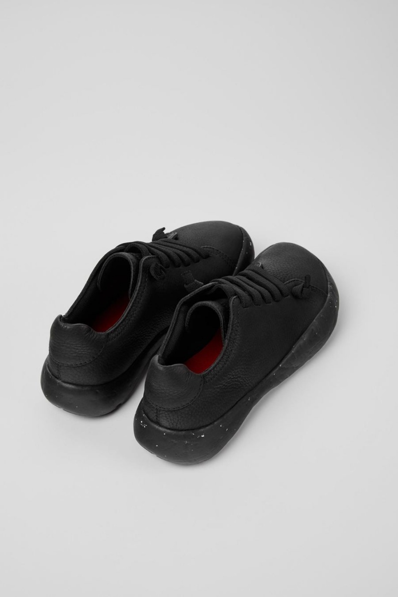 Zapatillas Camper Peu Stadium Cuero Mujer Negras | NXHGO-8437