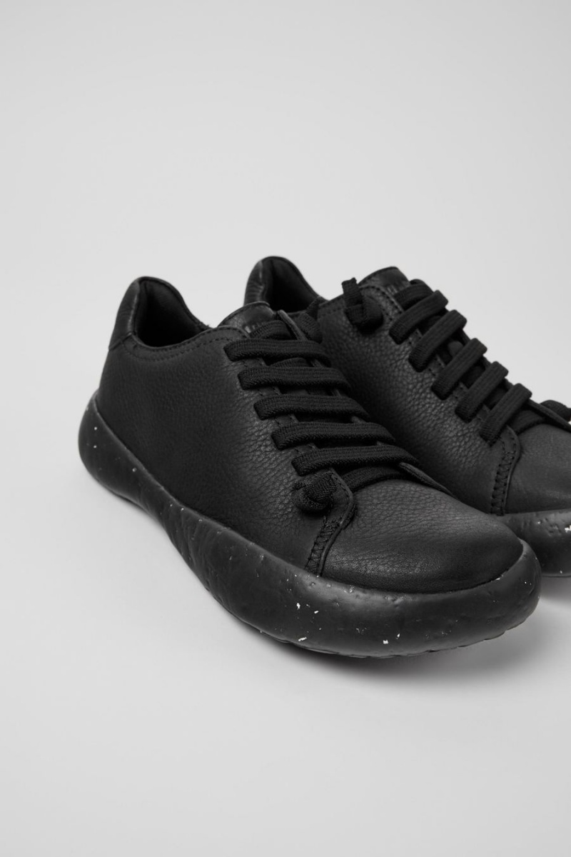 Zapatillas Camper Peu Stadium Cuero Mujer Negras | NXHGO-8437