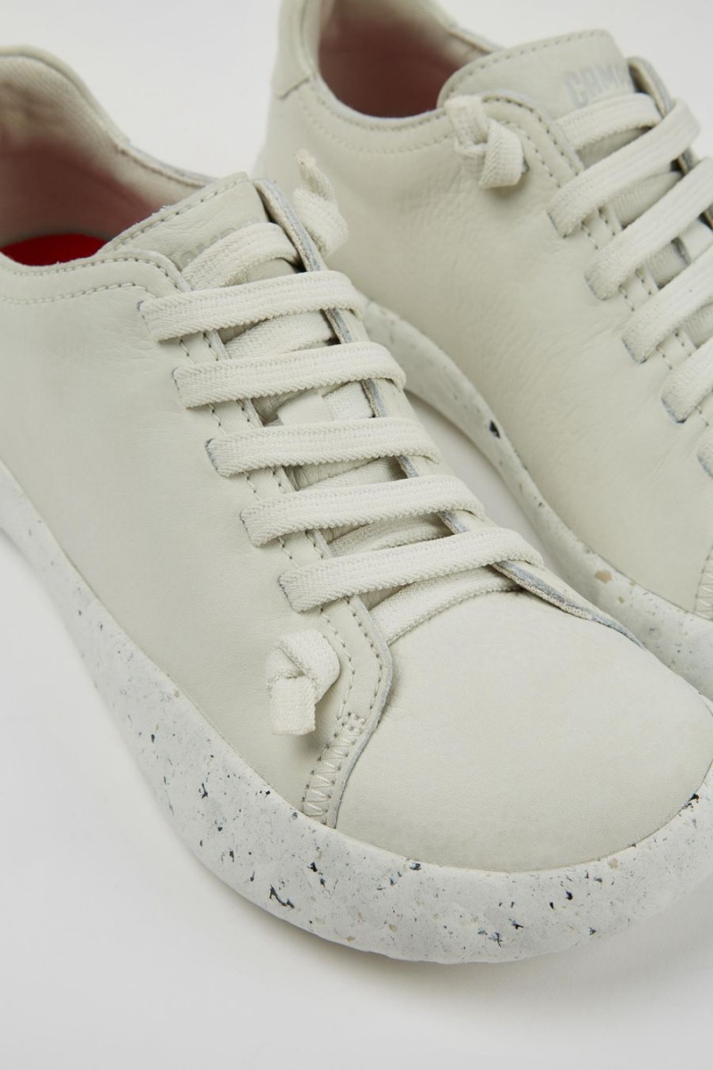 Zapatillas Camper Peu Stadium Nondyed Cuero Mujer Blancas | INCPB-6095