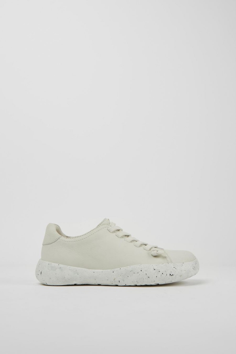 Zapatillas Camper Peu Stadium Nondyed Cuero Mujer Blancas | INCPB-6095