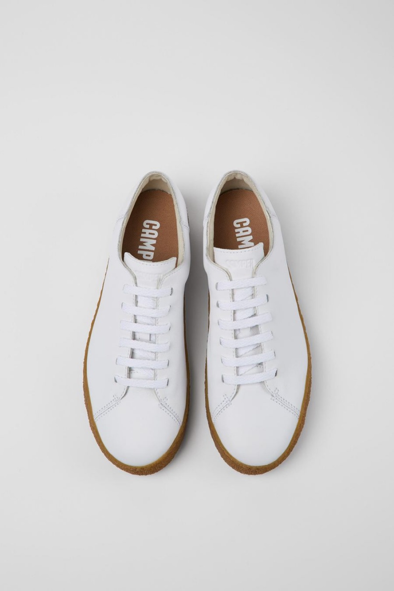 Zapatillas Camper Peu Terreno Cuero Hombre Blancas | BTUGF-8364