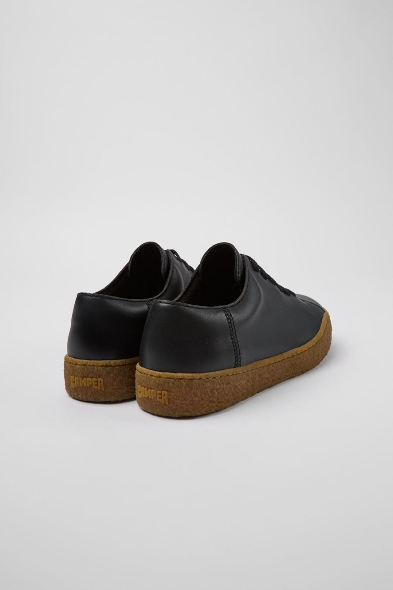 Zapatillas Camper Peu Terreno Cuero Hombre Negras | CHUKI-9082