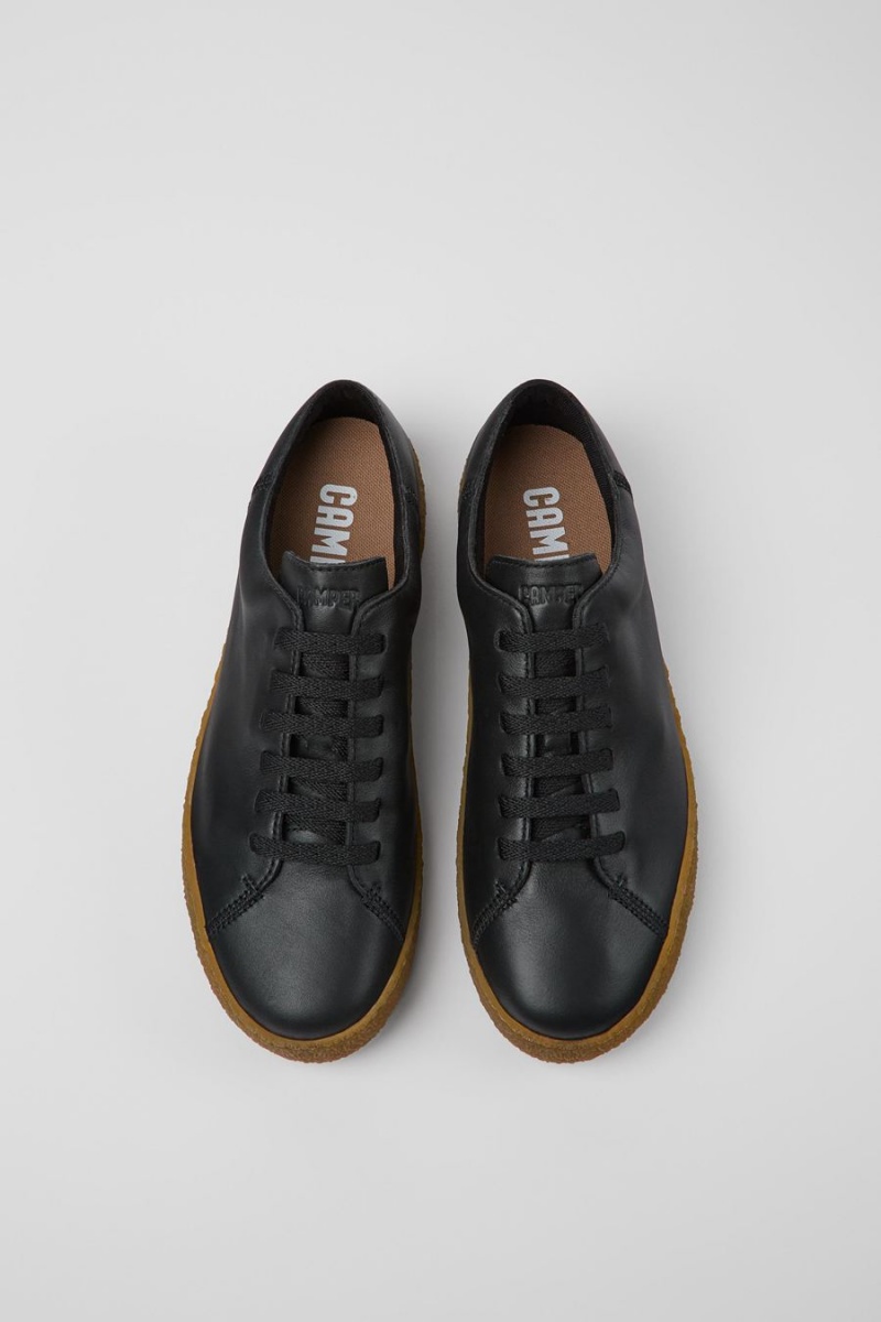 Zapatillas Camper Peu Terreno Cuero Hombre Negras | CHUKI-9082