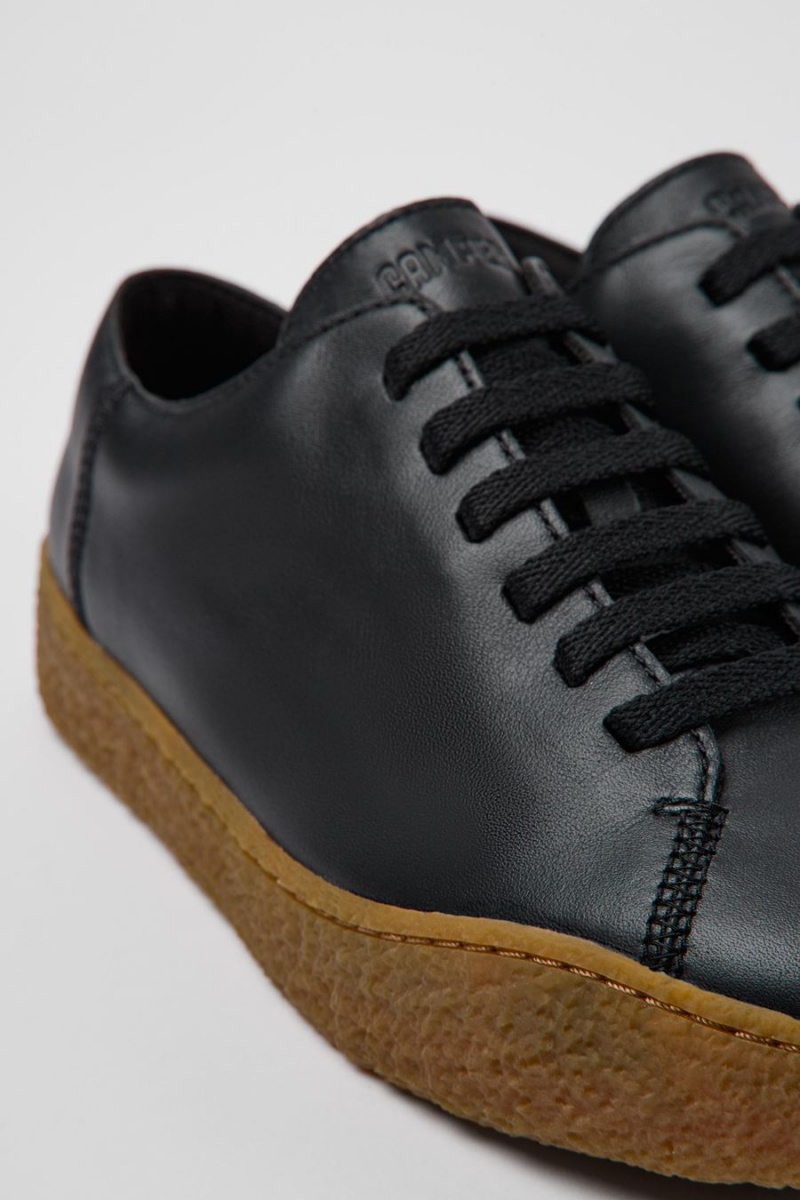 Zapatillas Camper Peu Terreno Cuero Hombre Negras | CHUKI-9082