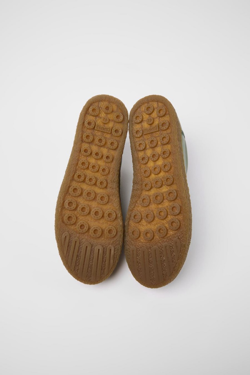 Zapatillas Camper Peu Terreno Cuero Hombre Verde | HZSMC-3069