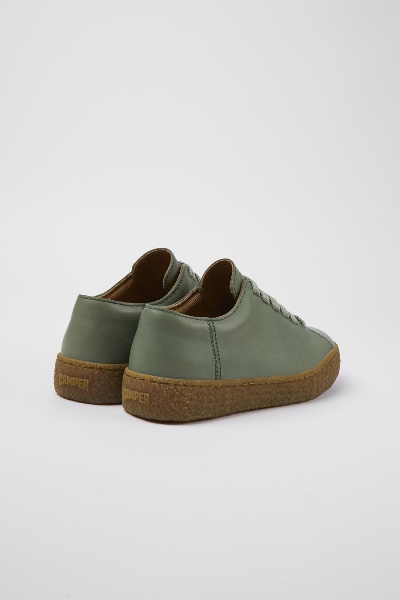 Zapatillas Camper Peu Terreno Cuero Mujer Verde | YJOEP-7068