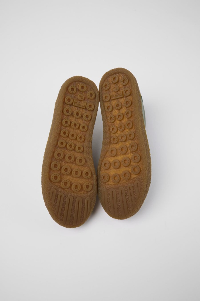 Zapatillas Camper Peu Terreno Cuero Mujer Verde | YJOEP-7068