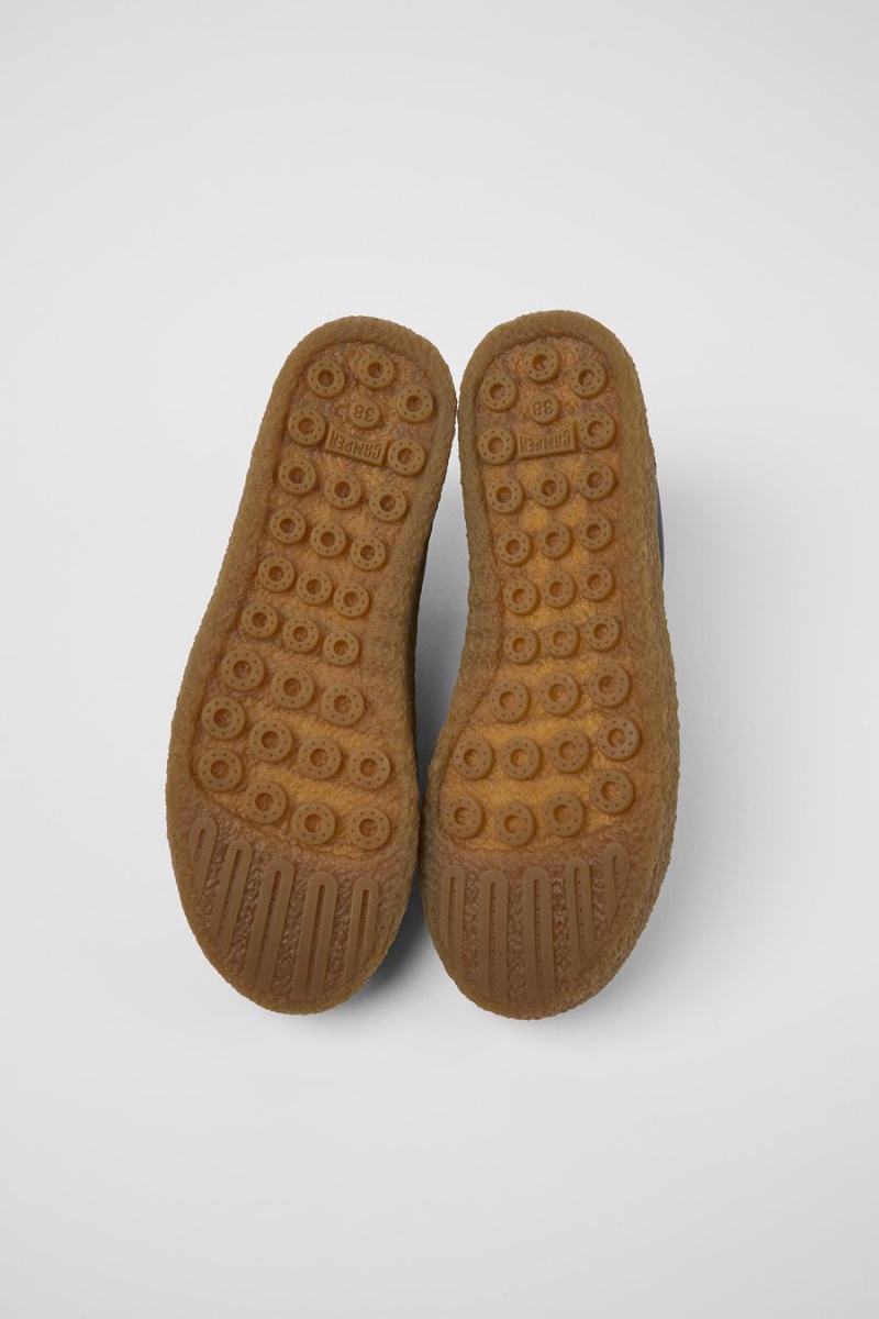 Zapatillas Camper Peu Terreno Cuero Mujer Negras | UPGKH-6293