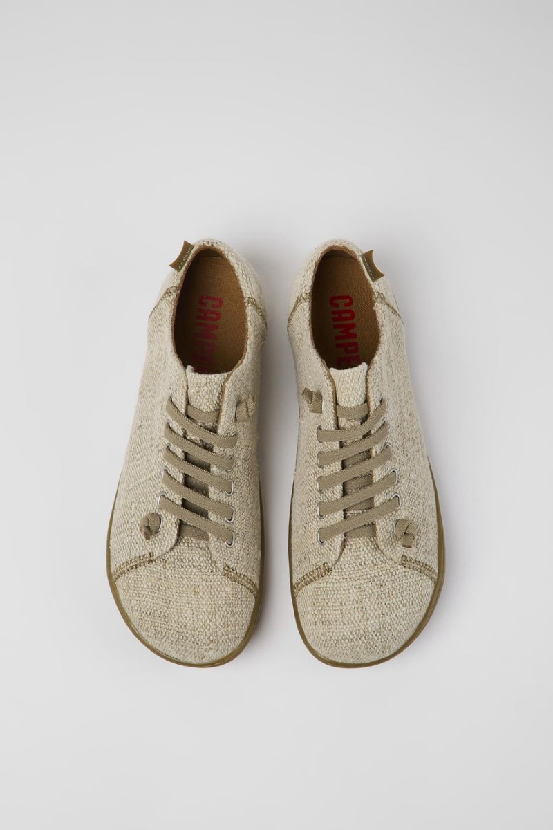 Zapatillas Camper Peu Textil Hombre Beige | RVQAY-4170