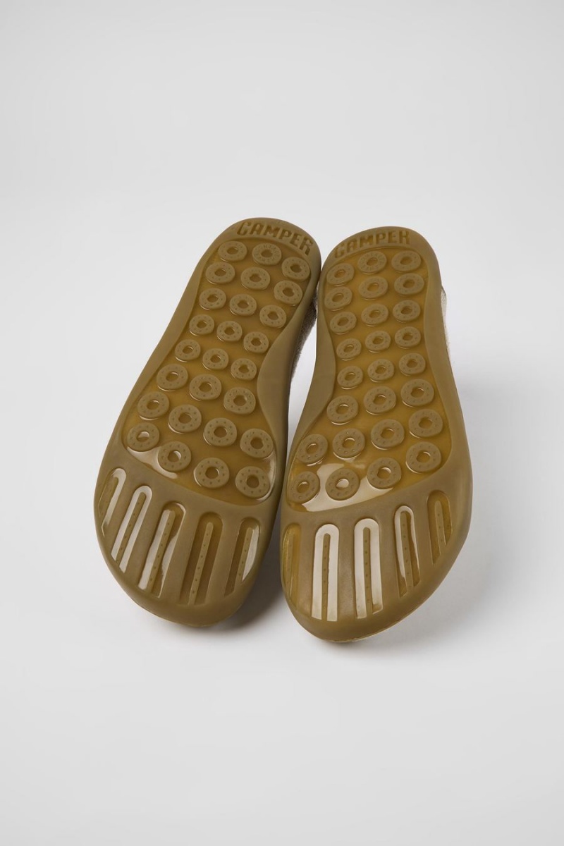 Zapatillas Camper Peu Textil Hombre Beige | RVQAY-4170
