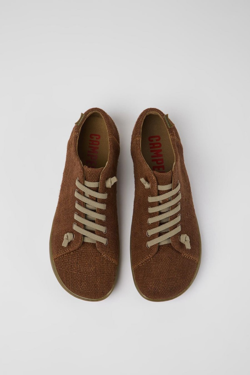 Zapatillas Camper Peu Textil Hombre Marrones | EGOIU-3492