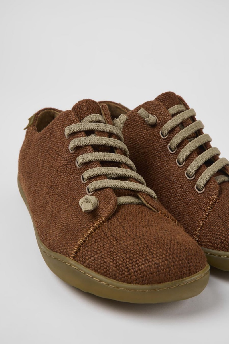 Zapatillas Camper Peu Textil Hombre Marrones | EGOIU-3492