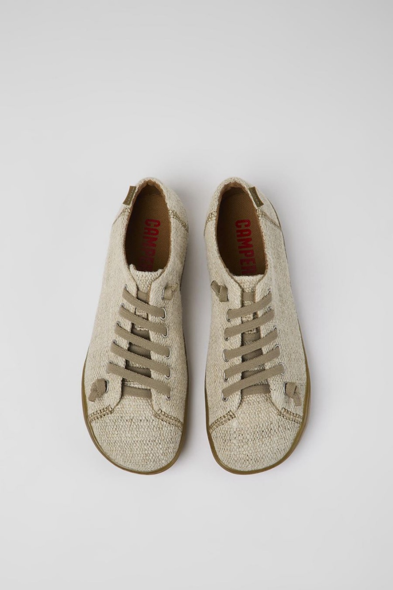 Zapatillas Camper Peu Textil Mujer Beige | VEDPM-0478