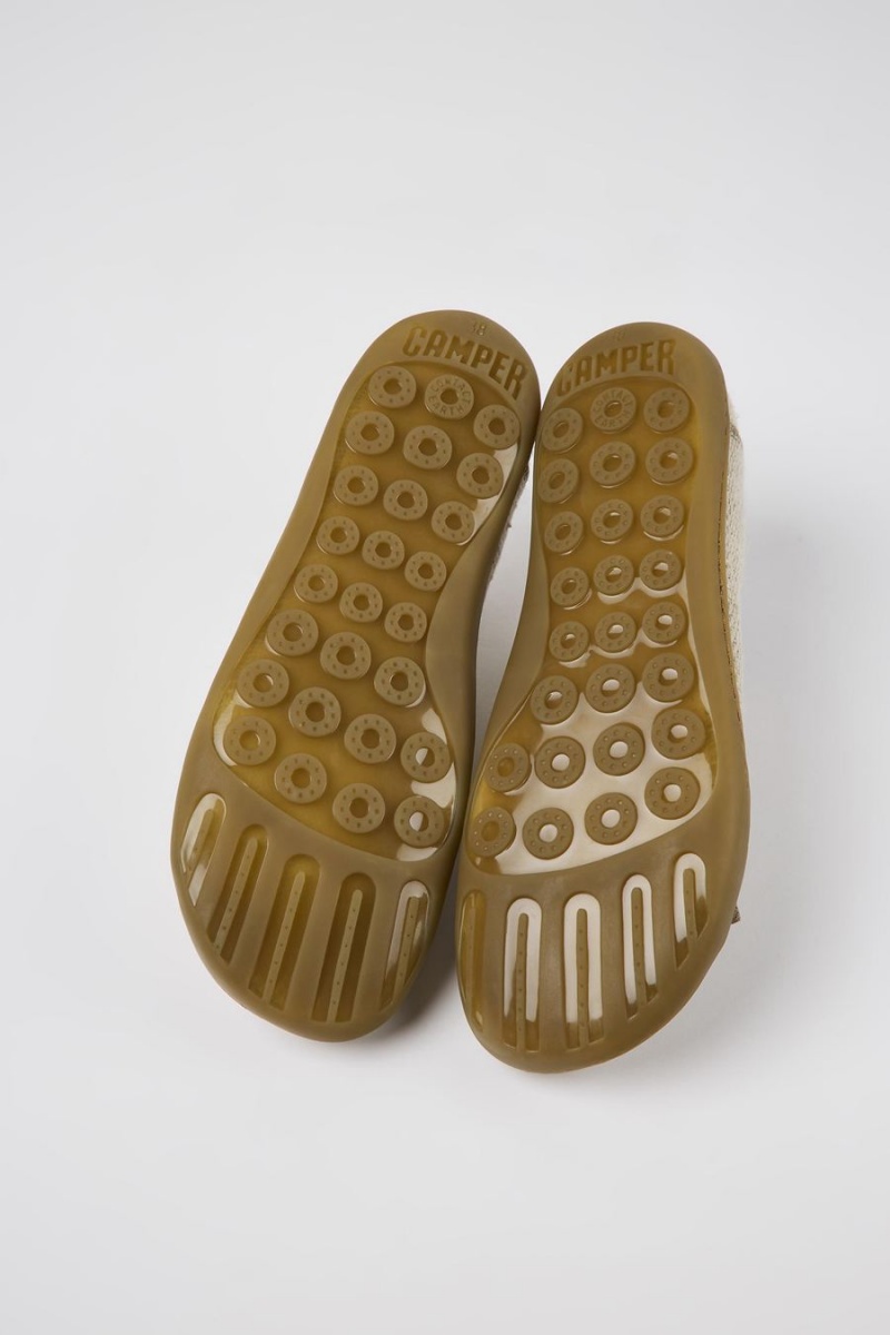 Zapatillas Camper Peu Textil Mujer Beige | VEDPM-0478