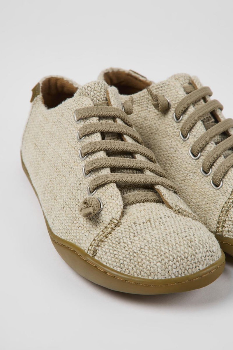 Zapatillas Camper Peu Textil Mujer Beige | VEDPM-0478