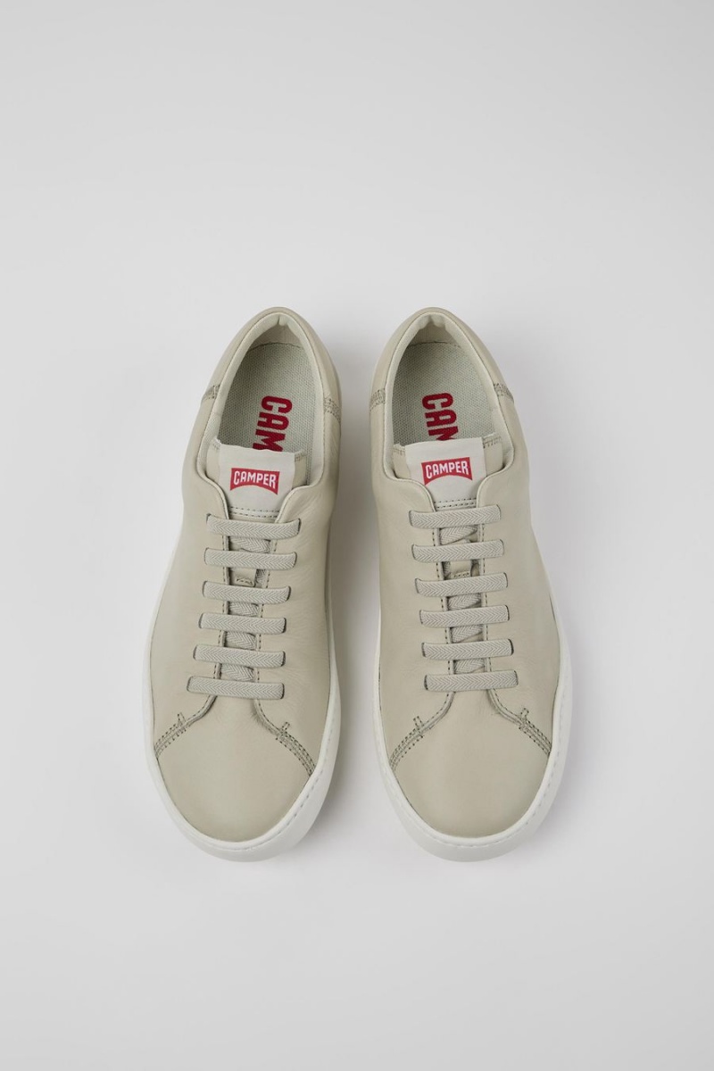 Zapatillas Camper Peu Touring Cuero Hombre Gris | JSIKD-5973