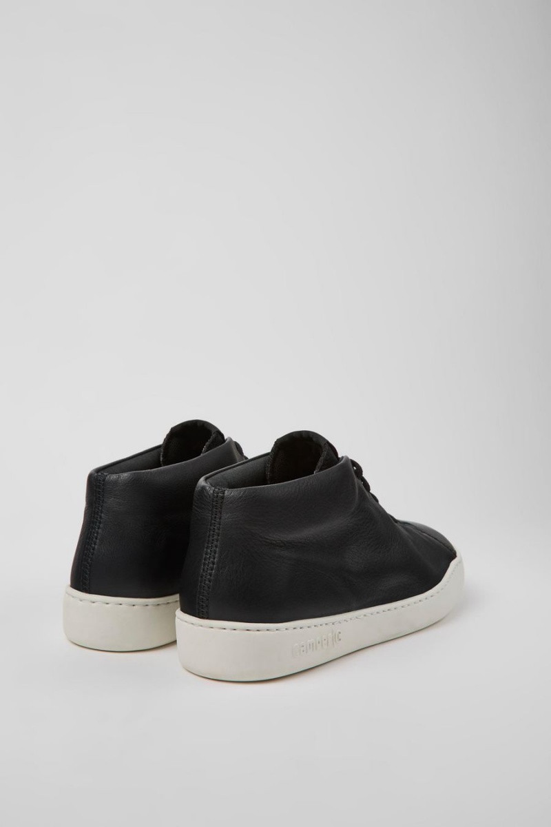Zapatillas Camper Peu Touring Cuero Hombre Negras | YZVJP-0214