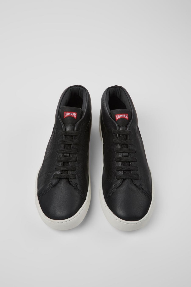 Zapatillas Camper Peu Touring Cuero Hombre Negras | YZVJP-0214