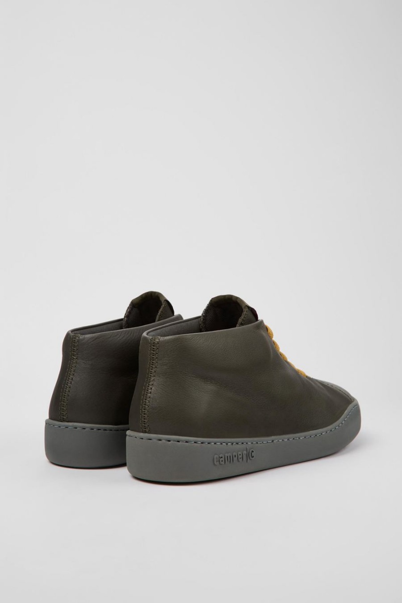 Zapatillas Camper Peu Touring Cuero Hombre Verde | QGNSW-7318