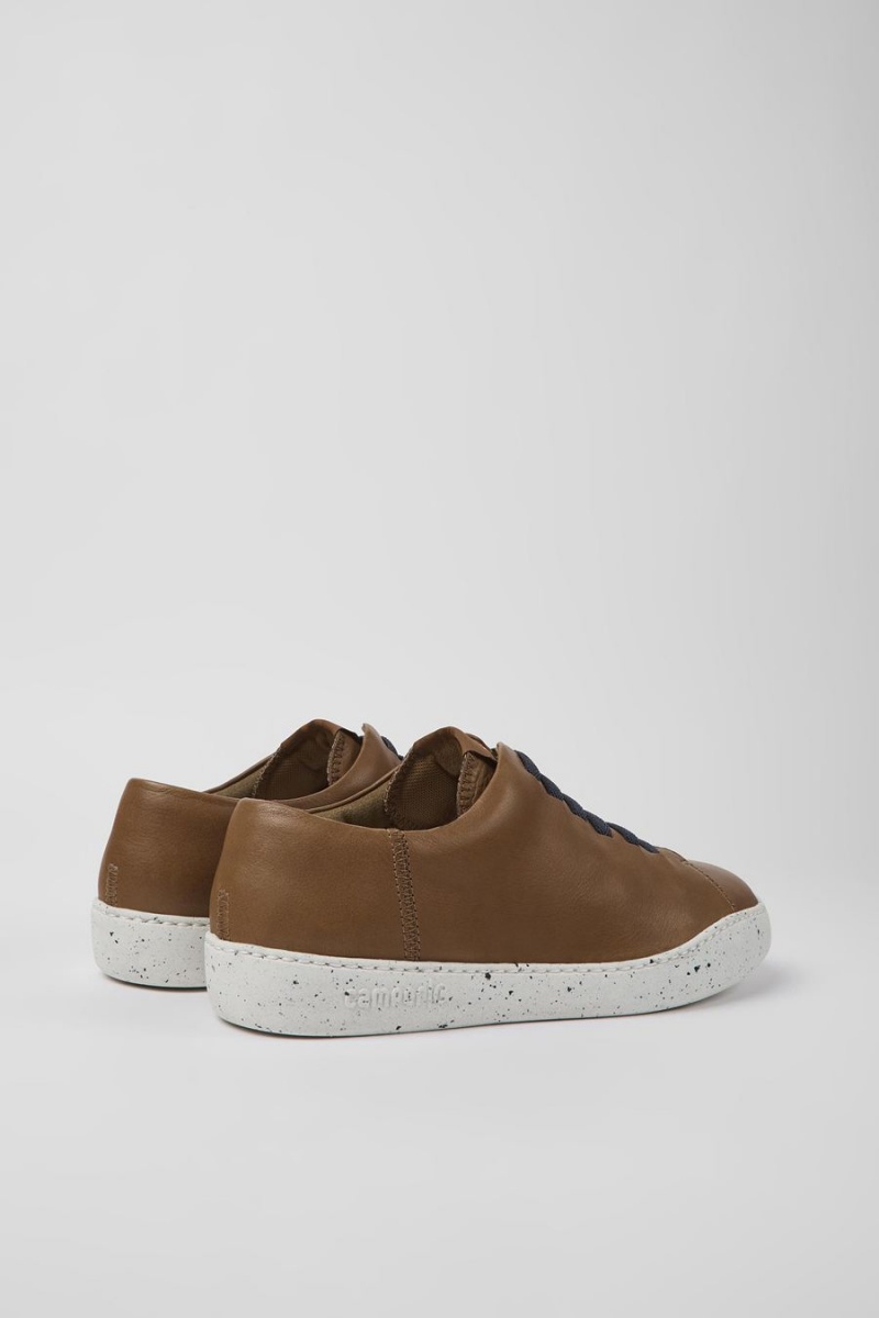 Zapatillas Camper Peu Touring Cuero Hombre Marrones | MPWTK-4619