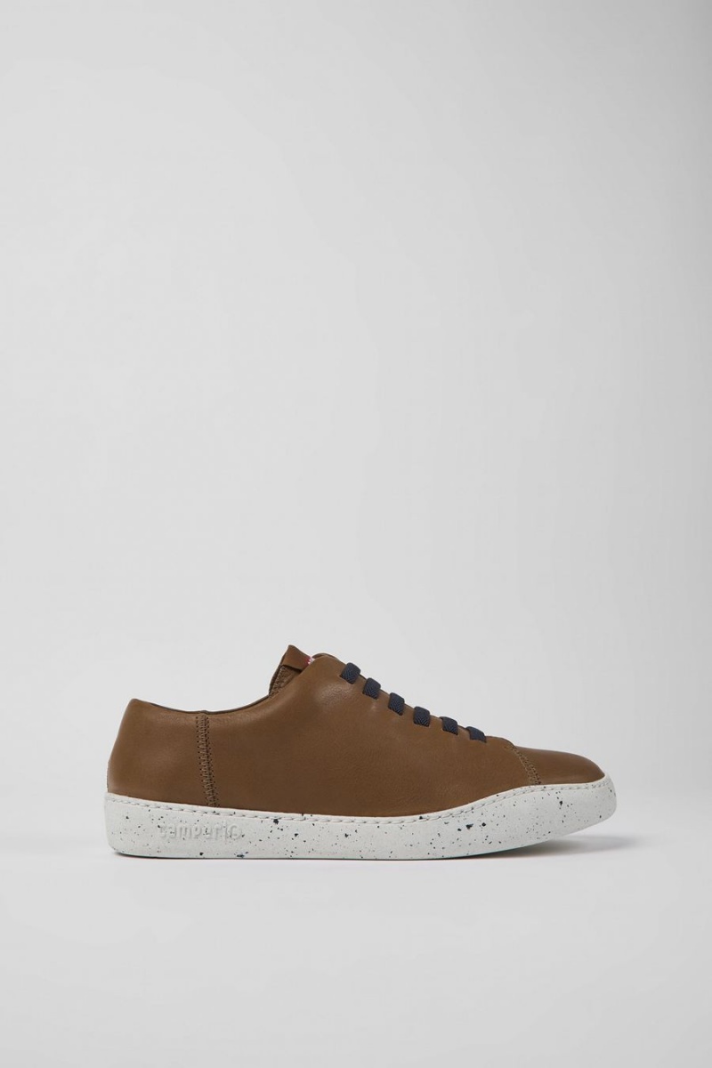 Zapatillas Camper Peu Touring Cuero Hombre Marrones | MPWTK-4619