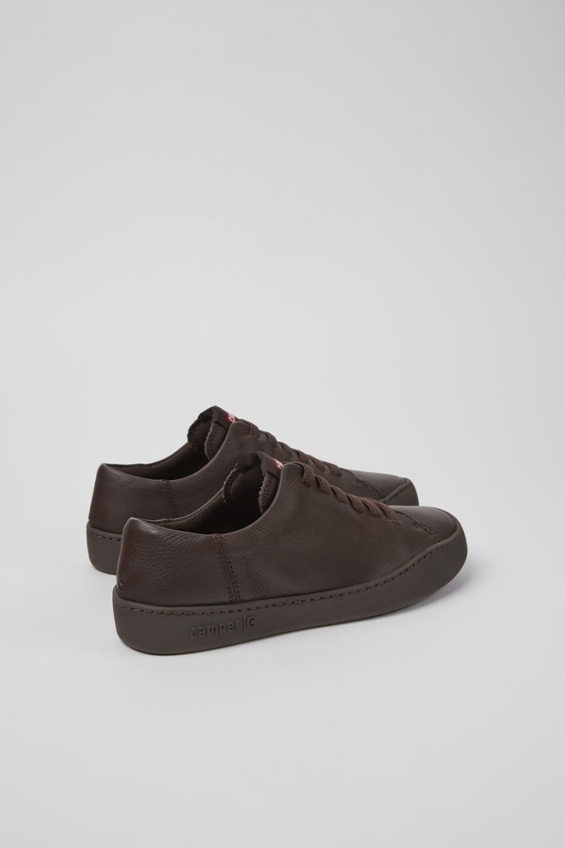 Zapatillas Camper Peu Touring Cuero Mujer Burdeos | PQDSK-3984