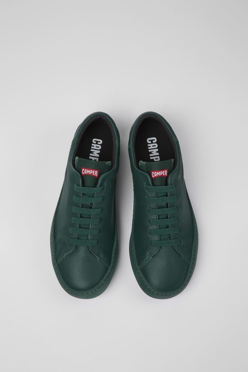 Zapatillas Camper Peu Touring Cuero Mujer Verde | ITRLA-1962