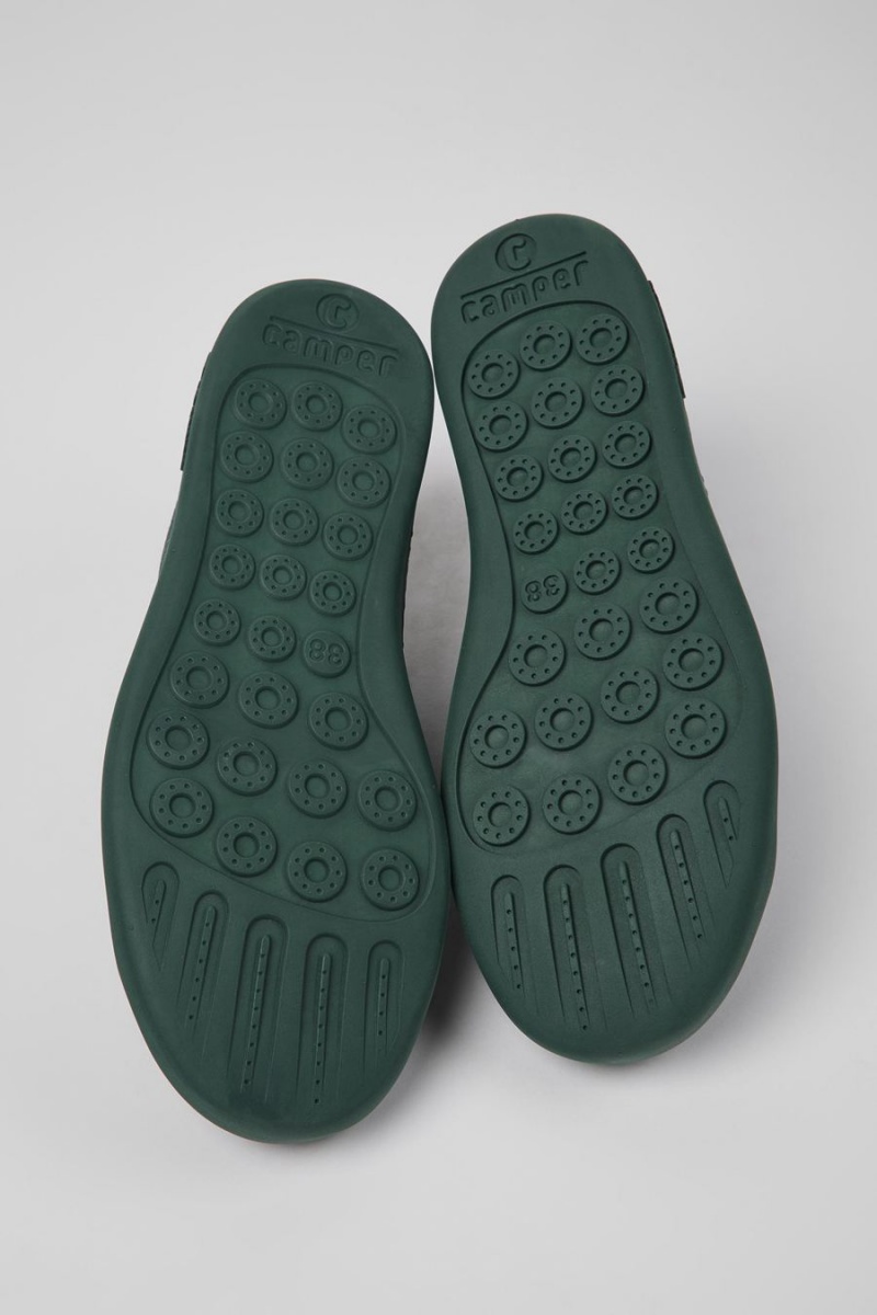 Zapatillas Camper Peu Touring Cuero Mujer Verde | ITRLA-1962