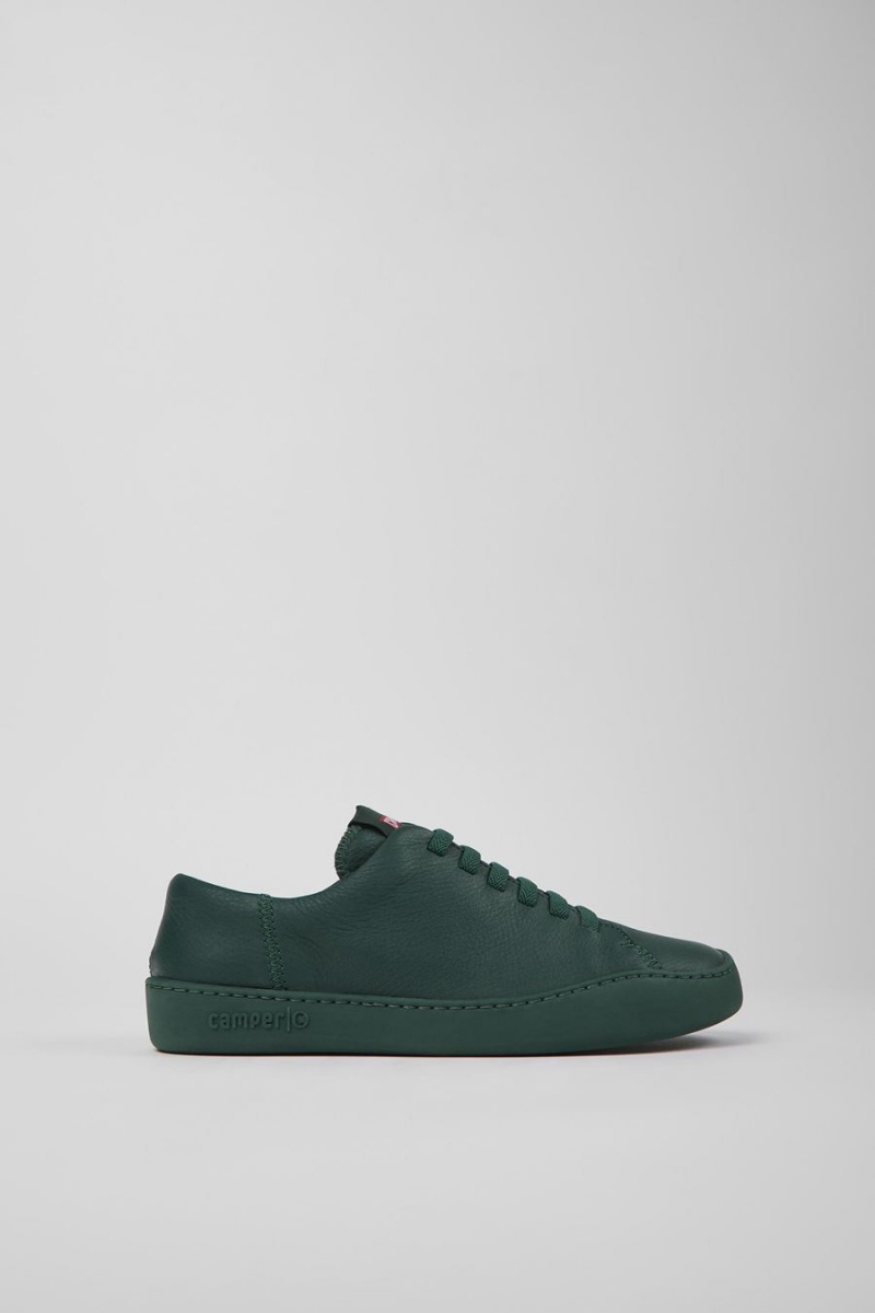 Zapatillas Camper Peu Touring Cuero Mujer Verde | ITRLA-1962