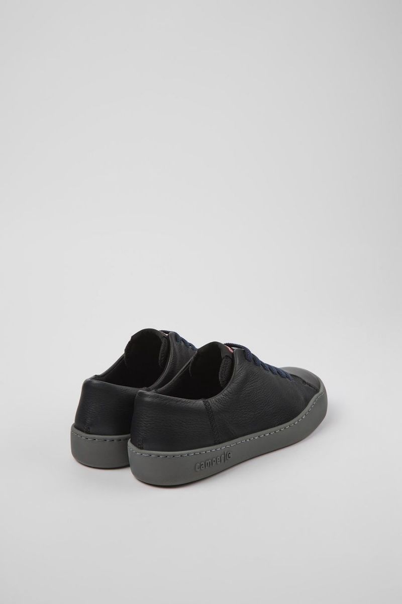 Zapatillas Camper Peu Touring Cuero Mujer Negras | TEUBZ-3027