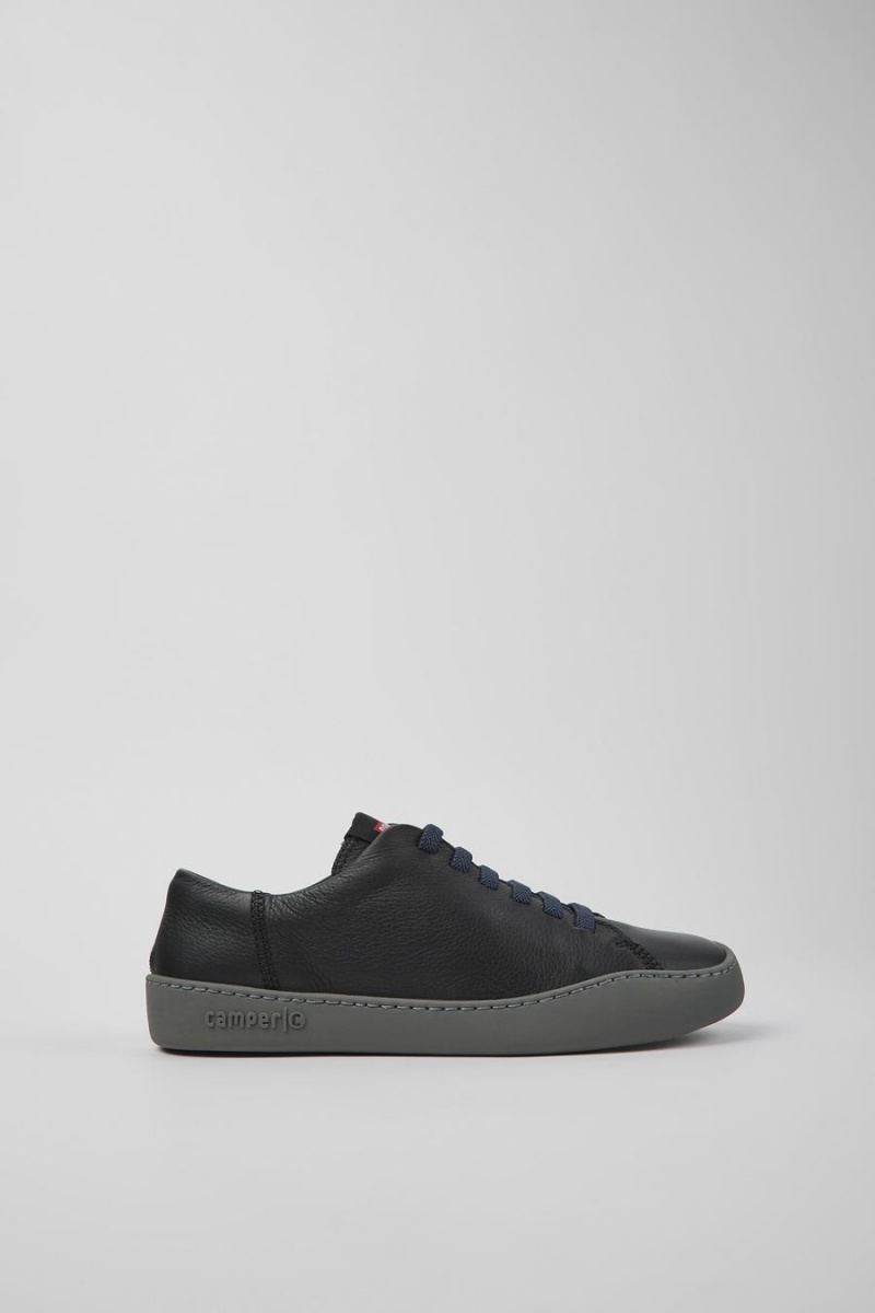 Zapatillas Camper Peu Touring Cuero Mujer Negras | TEUBZ-3027