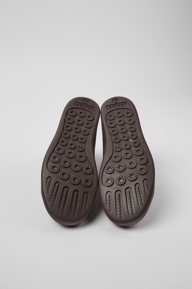 Zapatillas Camper Peu Touring Cuero Mujer Marrones | OETWB-1760