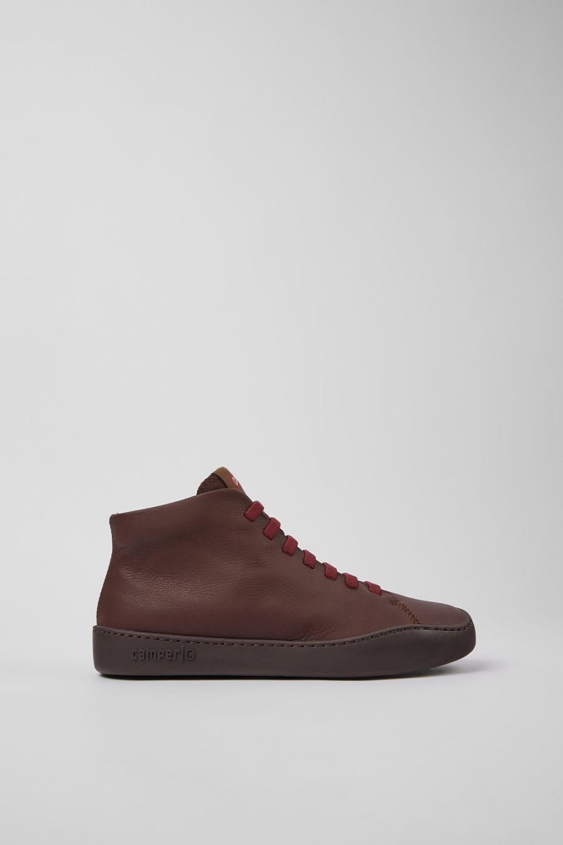 Zapatillas Camper Peu Touring Cuero Mujer Marrones | OETWB-1760