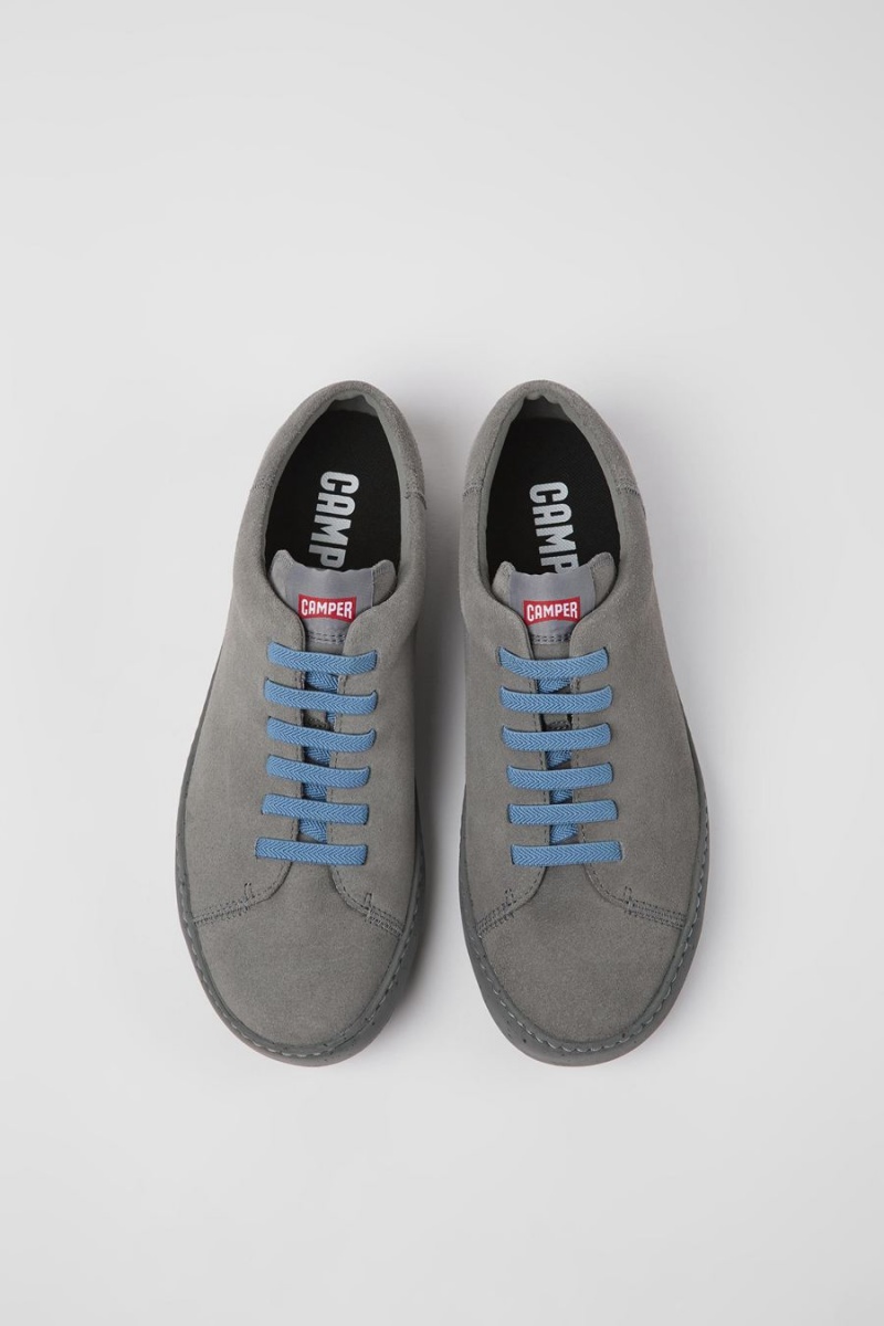 Zapatillas Camper Peu Touring Nubuck Hombre Gris | YFKIJ-0428