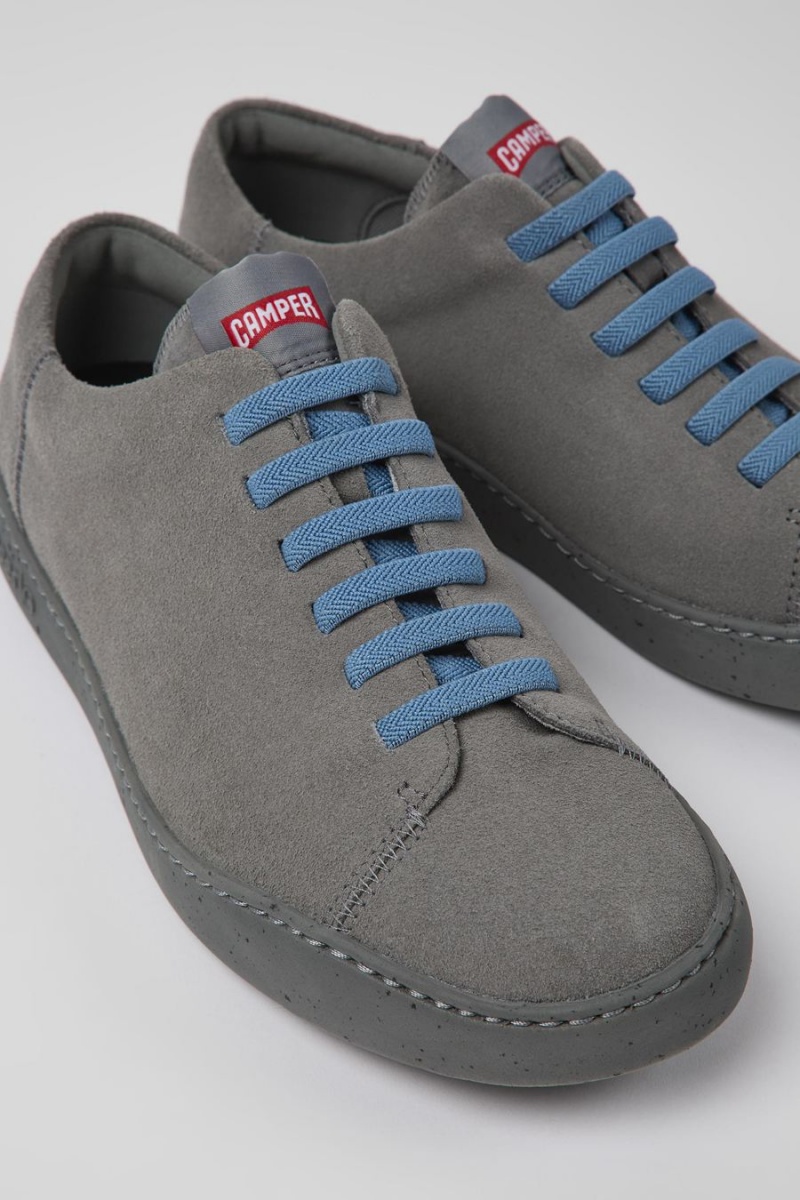 Zapatillas Camper Peu Touring Nubuck Hombre Gris | YFKIJ-0428