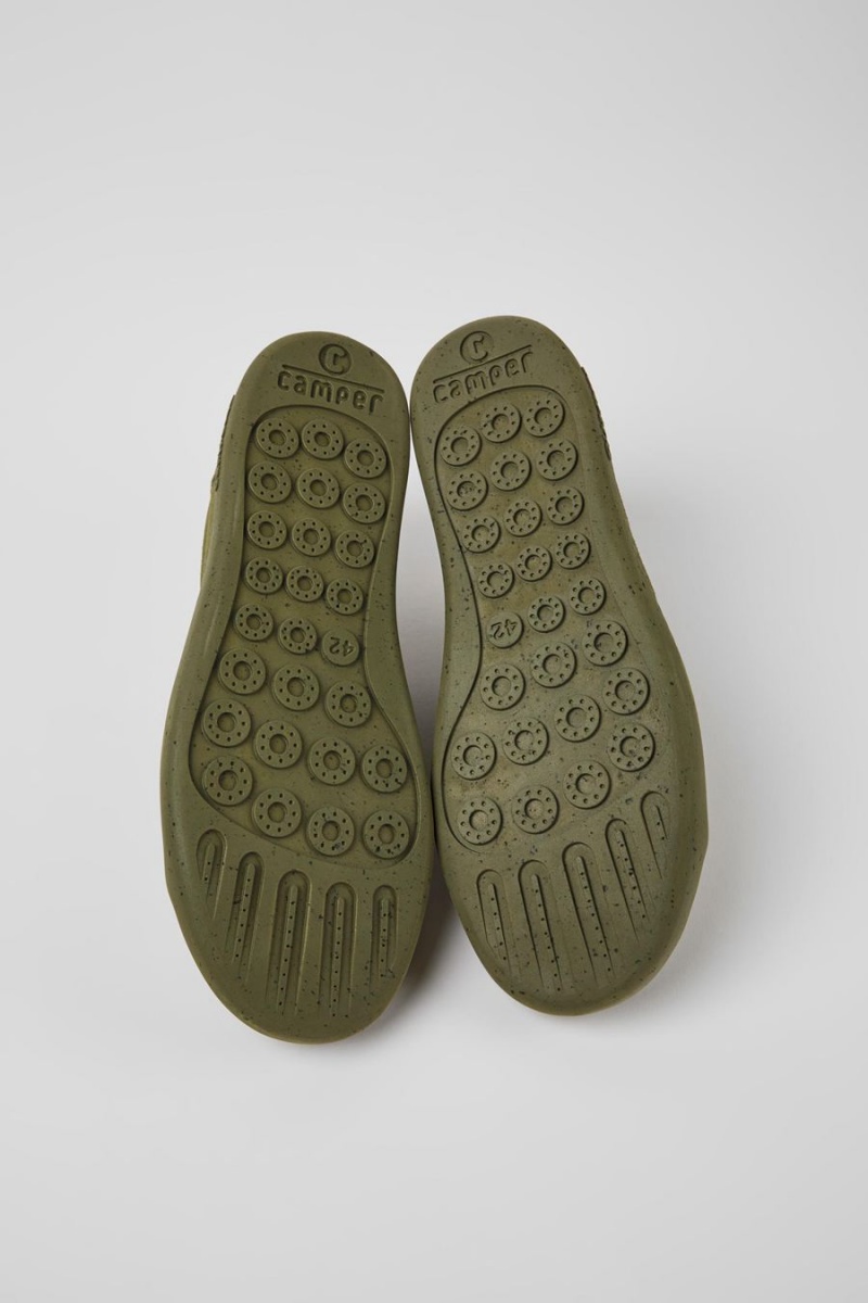 Zapatillas Camper Peu Touring Nubuck Hombre Verde | ZWVOU-7489