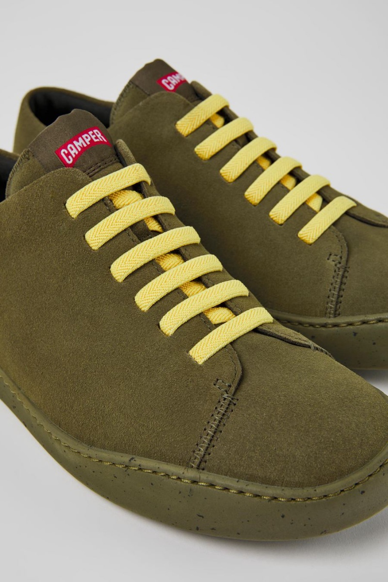 Zapatillas Camper Peu Touring Nubuck Hombre Verde | ZWVOU-7489