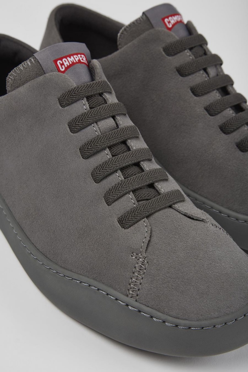 Zapatillas Camper Peu Touring Nubuck Hombre Gris | IAVNW-6321
