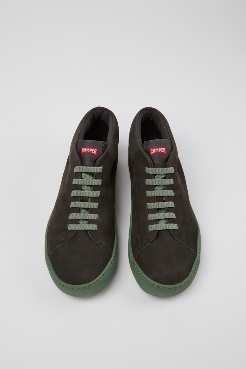 Zapatillas Camper Peu Touring Nubuck Hombre Gris | EMXGT-9083