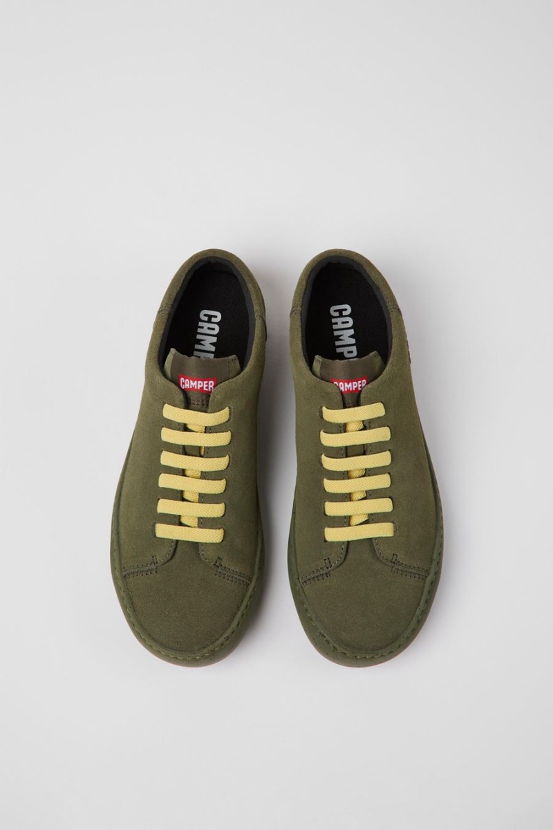 Zapatillas Camper Peu Touring Nubuck Mujer Verde | RXKZL-2180