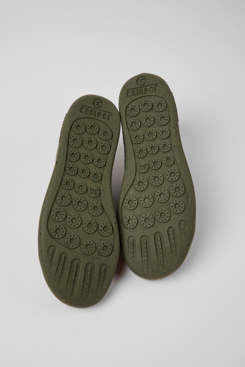 Zapatillas Camper Peu Touring Nubuck Mujer Verde | RXKZL-2180