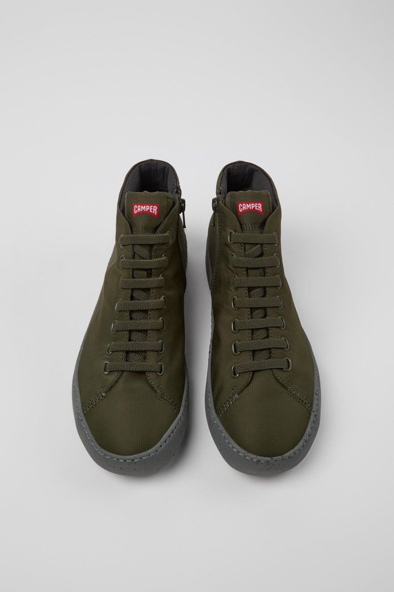Zapatillas Camper Peu Touring Recycled Pet Hombre Verde | YFQJM-1086