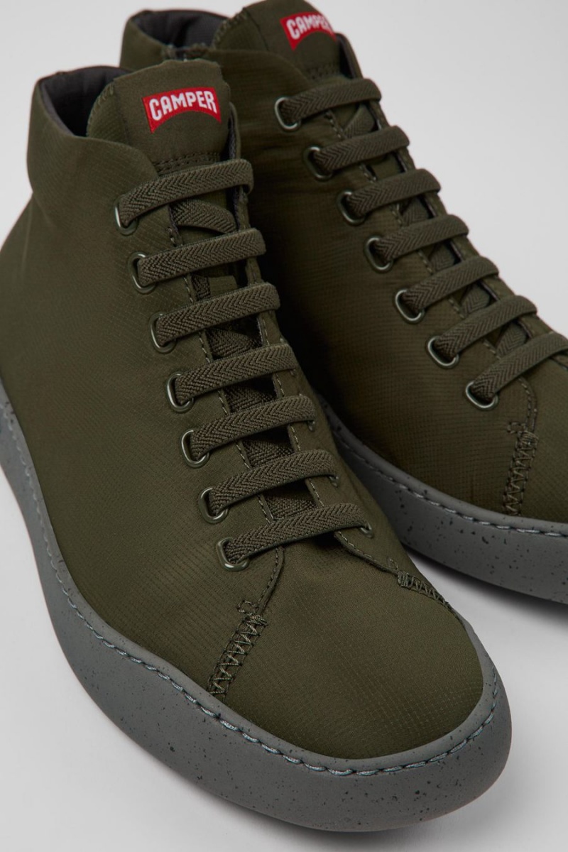 Zapatillas Camper Peu Touring Recycled Pet Hombre Verde | YFQJM-1086