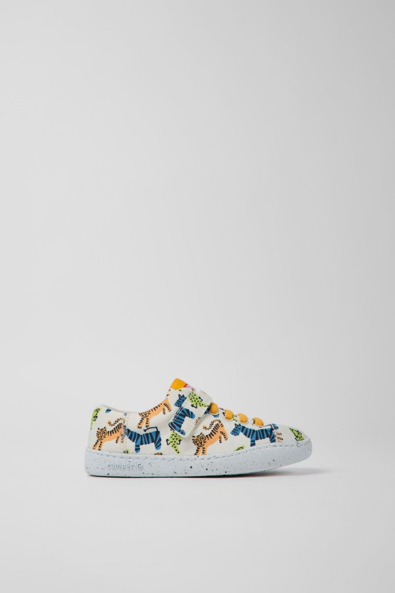 Zapatillas Camper Peu Touring Textil Niña Blancas | DRQWT-3648