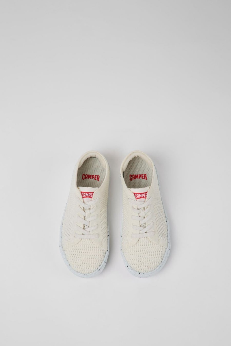 Zapatillas Camper Peu Touring Textil Niño Blancas | EGINS-6731