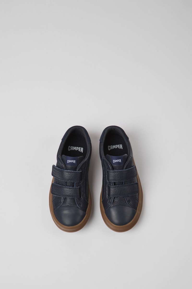 Zapatillas Camper Pursuit Cuero Nubuck Niña Azules | OWBYF-5879