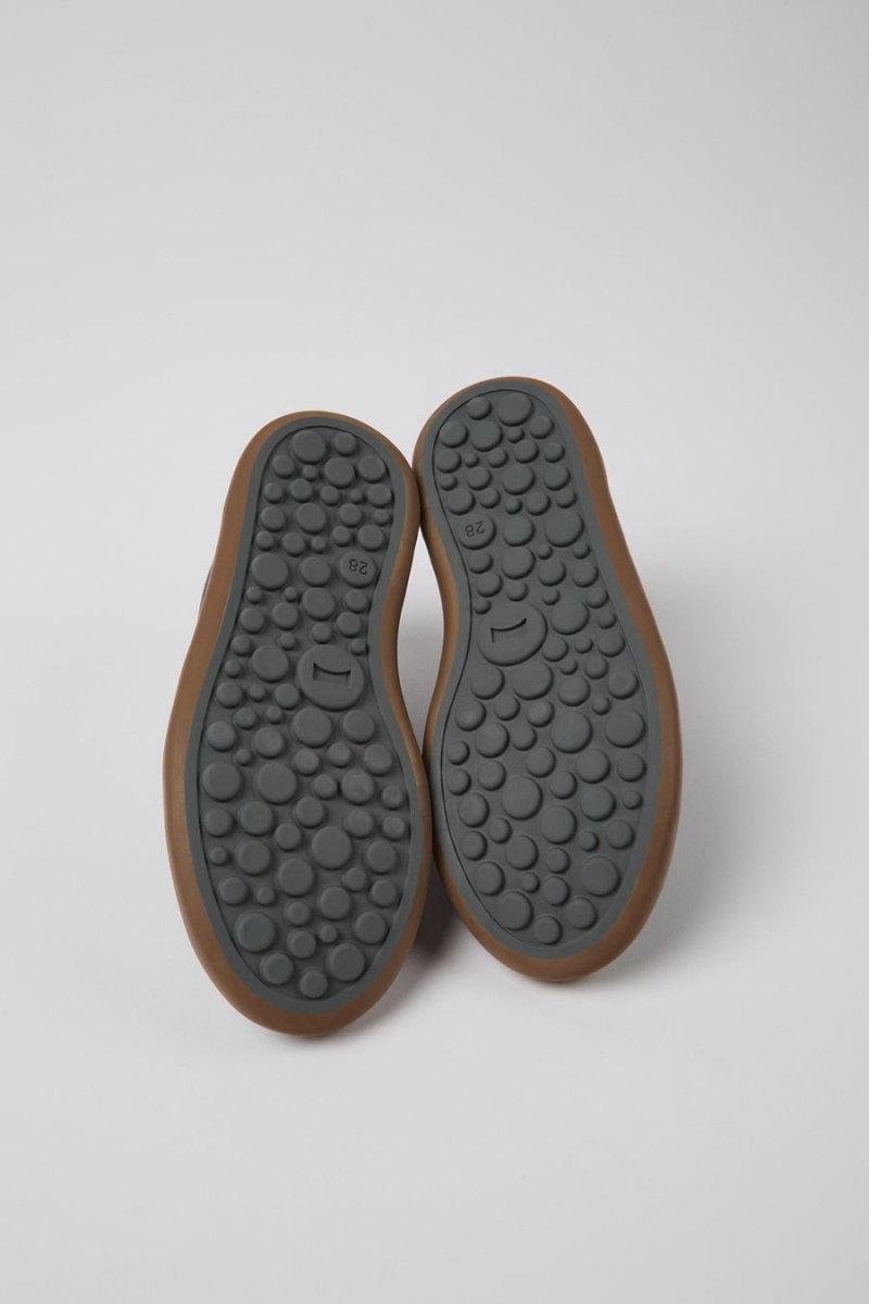 Zapatillas Camper Pursuit Cuero Nubuck Niña Azules | OWBYF-5879