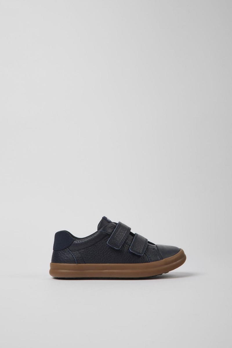 Zapatillas Camper Pursuit Cuero Nubuck Niña Azules | OWBYF-5879